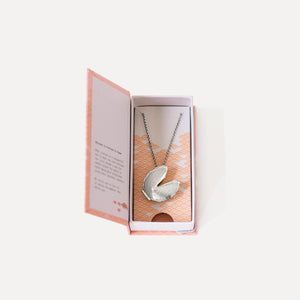Fortune Cookie Locket (Signature) - Silver